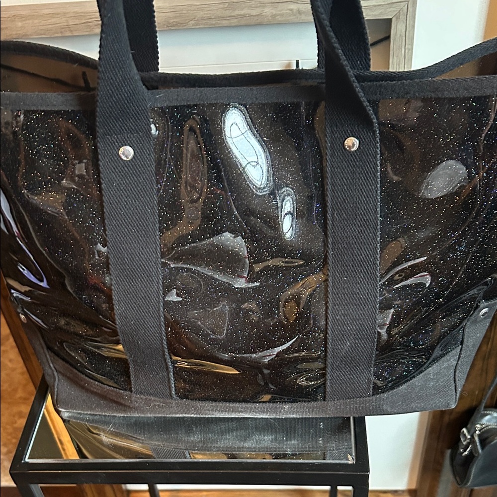 Coach Black Glitter Clear Tote - Picture 6 of 15